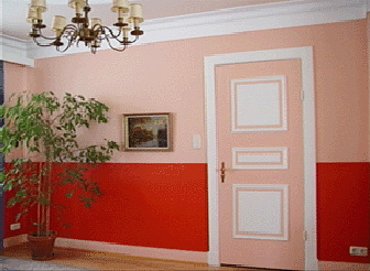 Tür in rosa